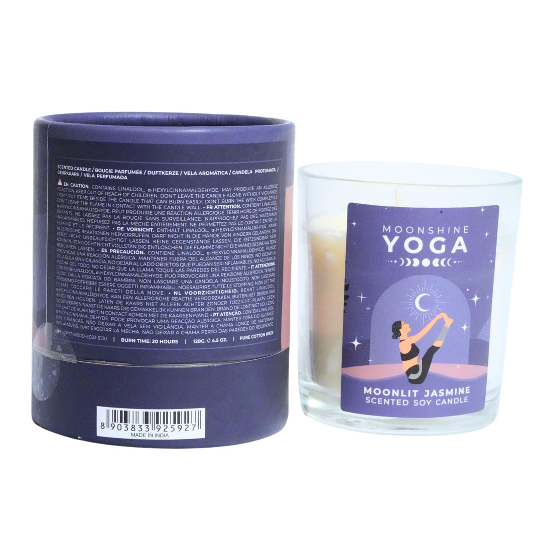 Moonlit Jasmine -- Yoga Candle in gift box