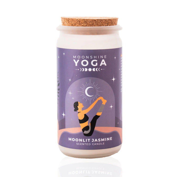 Moonlit Jasmine -- Yoga Candle with cork lid