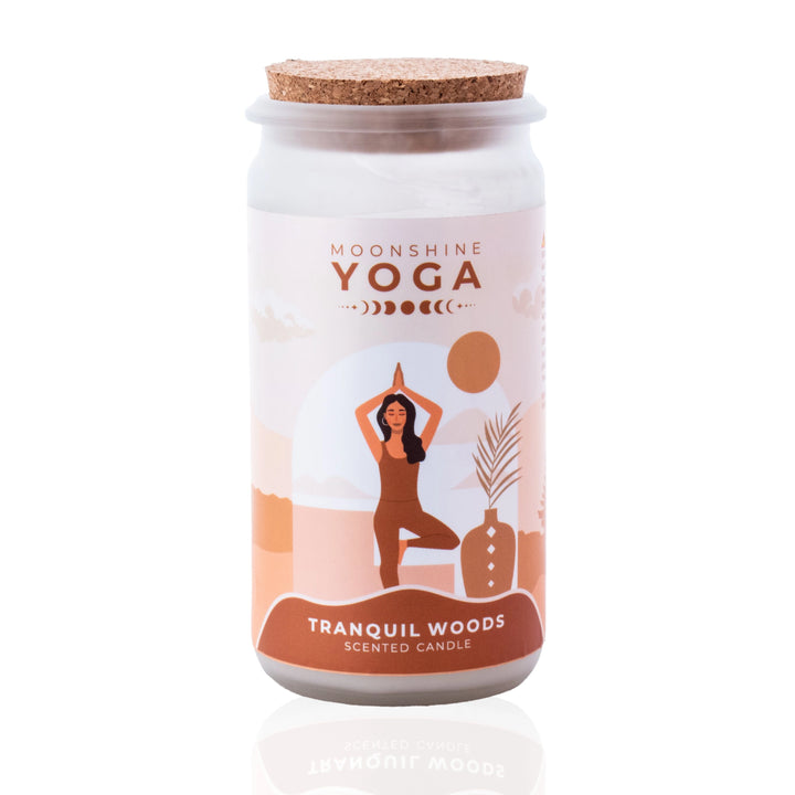 Tranquil Woods -- Yoga Candle with cork lid