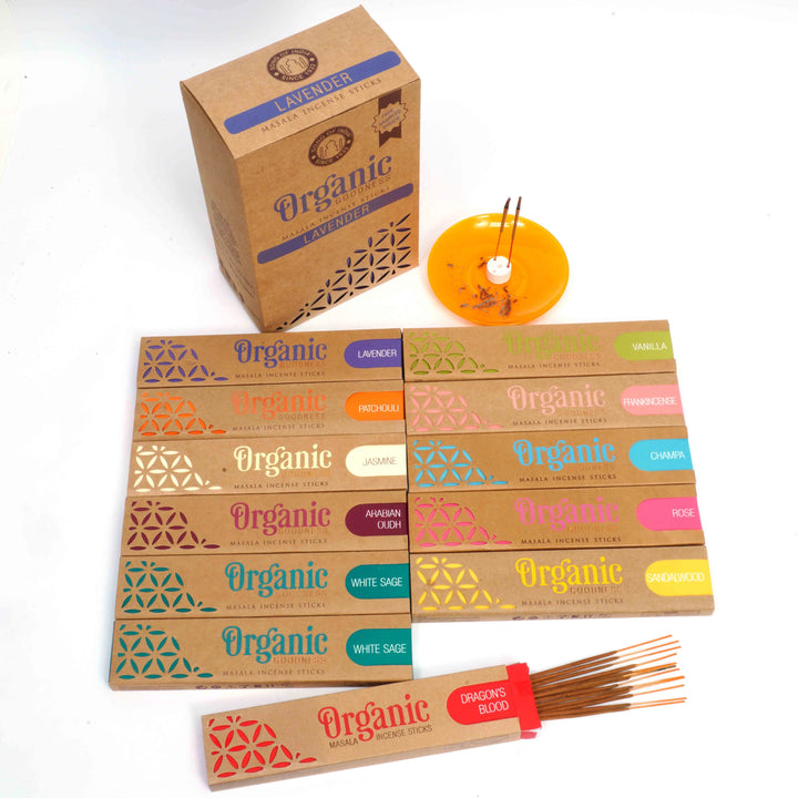 Organic Goodness Masala Incense Variety Pack of 12
