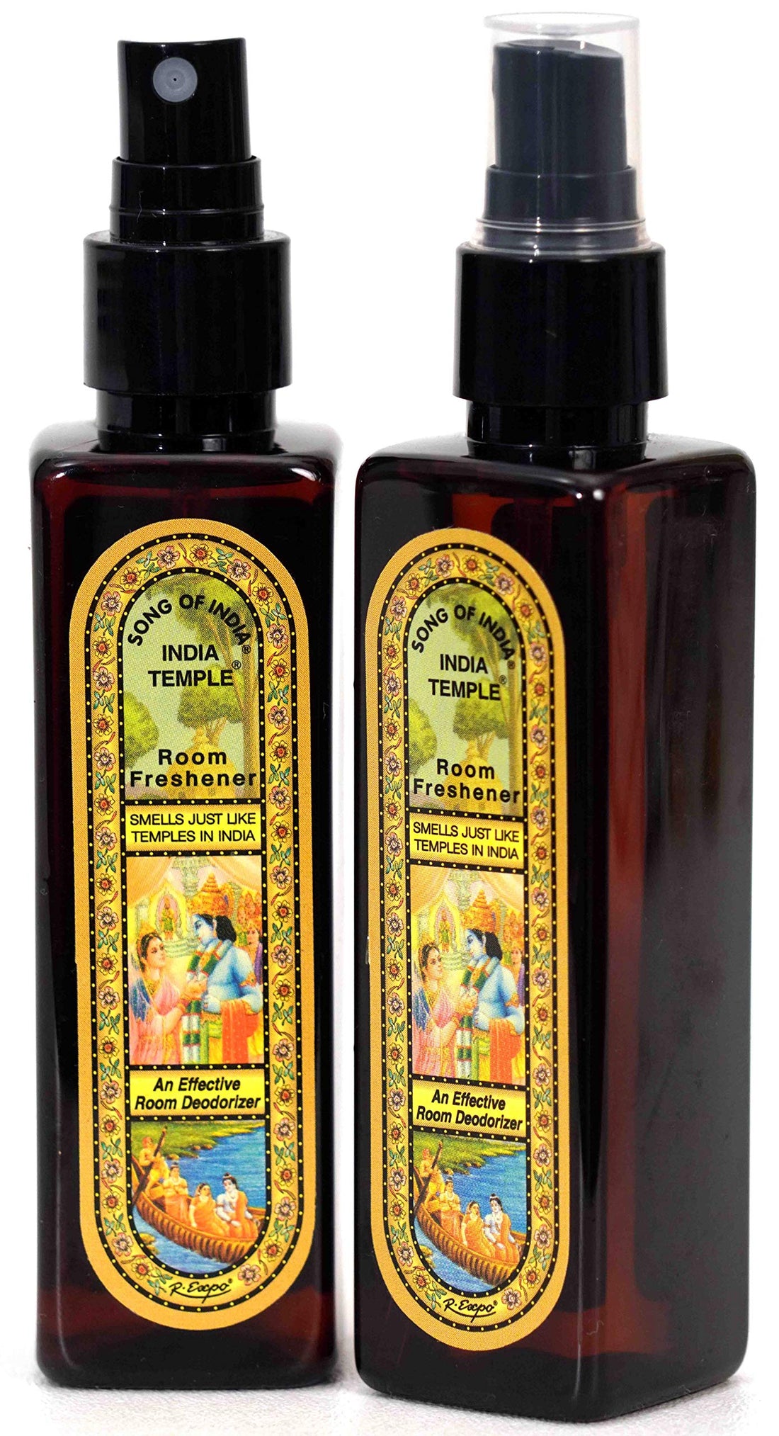 India Temple Room Spray Set | 2 x 100ml Natural Room Freshener Sprays